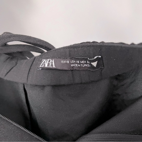 ✨SOLD✨ Zara Linen Blend Black Dress - Picture 7 of 8